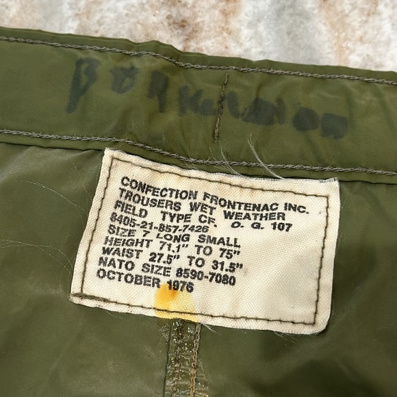 Nato 1975 Army Rain Pants - Picture 3 of 9